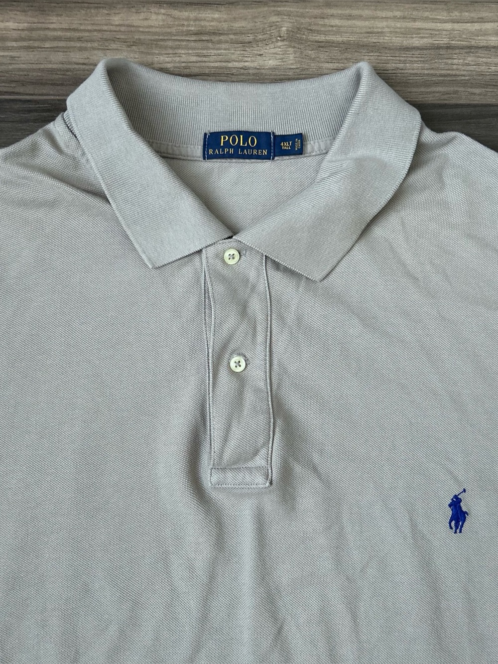 Polo Ralph Lauren Short Sleeve Polo Shirt Mens Size 4XLT Blue Pony
